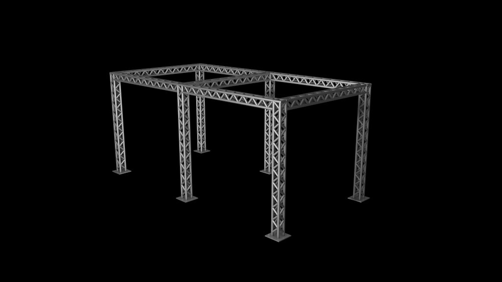 free box truss 3d model